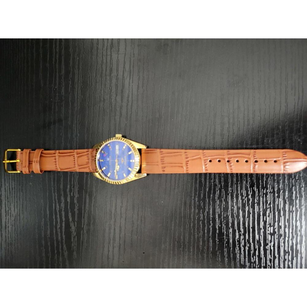 RARE Pristine Vintage Citizen Eagle 7 Men's Automatic Leather Watch - Picture 4 of 6